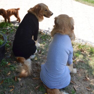 Комбінезон для собак Lovelonglong з чистої бавовни, 4 лапи, для великих та середніх собак, розмір XXL, Зелений (XXXXXL (Велика собака ~50 кг), Чорний)