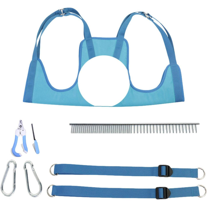 М'яка щітка для грумінгу собак Onlynery - для догляду за шерстю | Легко миється та використовується, підходить для маленьких та середніх порід (Блакитна, L)