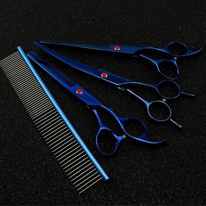 Набір для грумінгу собак QUNINE: 3 ножиці, нержавіюча сталь, професійний грумінг вдома