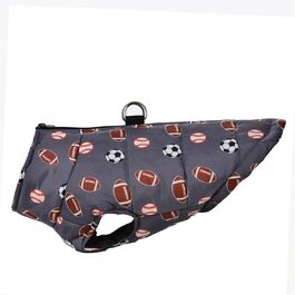 Зимова куртка для собак та котів, вітро- та водонепроникна, тепла жилетка для малих та середніх порід, для французького бульдога, бургунді, розмір S