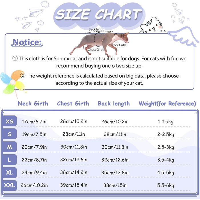 Одяг для безшерстої кішки Сфінкс: м'який пуловер з ролетним коміром, футболка та жилет з бавовни (Чорний, XL, A-фіолетовий)
