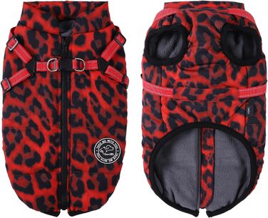 Теплий зимовий одяг для собак Avlot: червоний, розмір L, теплий флісовий одяг, водовідштовхуючий, для холодної погоди