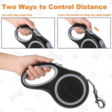 Рулетка для собак Aomig: витягувана повідка з антиковзним руків'ям, 8м, до 50кг