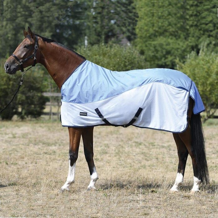 Водонепроникна накидка для коней Busse Paddockdecke RAINFLY, колір Sky Navy, розмір 155