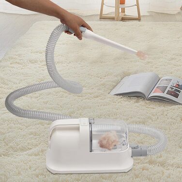 3-в-1 машинка для стрижки собак з функцією пилососа, 350W, тиха, набір для догляду за собаками та котами