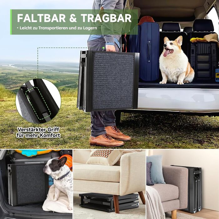 Рампа для собак у машину, розкладна, 170 см, для великих, середніх та малих собак, до 110 кг