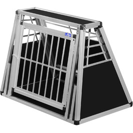 Transportbox N53 для собак - алюмінієва переноска 60x90x70 см з аварійним виходом, безпечний транспорт тварин в авто