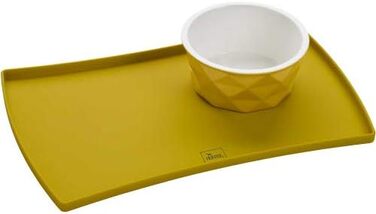 Підкладка для тарілки HUNTER EIBY, силікон, захист від ковзання, високий бортик, 48 x 30 см, жовта