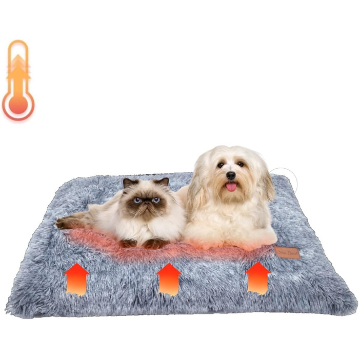 Самогріюча ковдра для котів та собак, обігріваюча підстилка для тварин, не електрична, для дому та вулиці, розмір S (60x45x6 см)