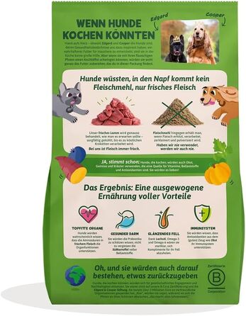 Сухий корм для собак Edgard & Cooper з ягнятим, беззерновий, 2.5 кг