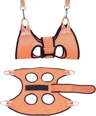 Гамак для догляду за собаками – зручна петля для грумінгу, підстригання нігтів, миття вух та купання; включно з триммером та пилочкою для безпечного та безстресового догляду за шерстю вдома (золотий)