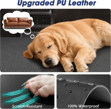 Автокрісло для собак FURTIME - велике, з PU-шкіри, для великих собак, водонепроникне, для SUV, позашляховиків та вантажівок