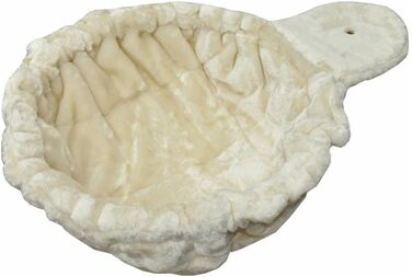 Котячий будиночок-лежанка Nanook Kratzbaum для великих котів - XXL, діаметр 45 см, глибина 12 см, бежевий