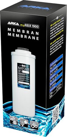 Фільтр мембранний ARKA myAQUA 1900 - високопродуктивний, видаляє до 99% шкідливостей та бактерій, для чистої води