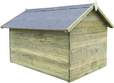 vidaXL Будка для собак з просоченої сосни, 105x153x98 см, з дахом