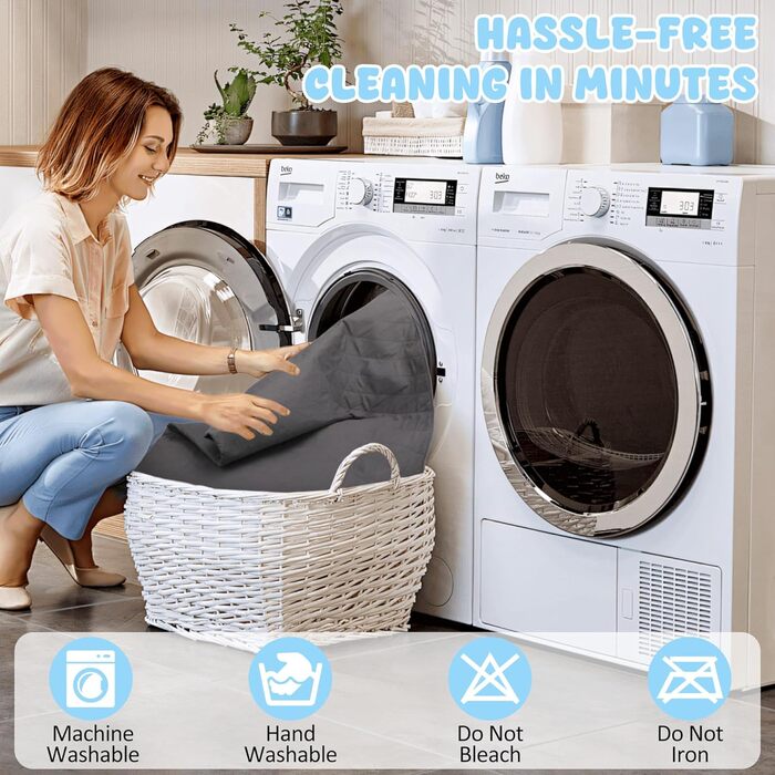 Водонепроникний килимок для собак на диван, ліжко та авто - котячий килимок, захист дивану/ліжка, двосторонній, стійкий до подряпин, можна прати, ідеально підходить для великих/маленьких собак, 203x152 см, сірий