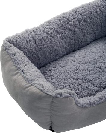 Крісло-ліжко для собак ESTEXO, сіро-світло сірий колір, 90x70x20 см