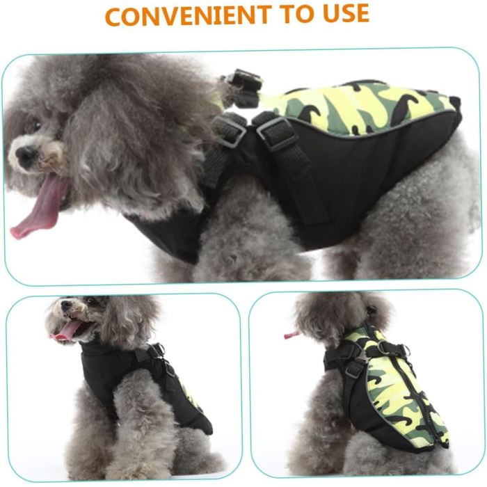 Тепла жилетка для собак VICASKY з нагрудником, дихаюча, зносостійка, для особливих випадків