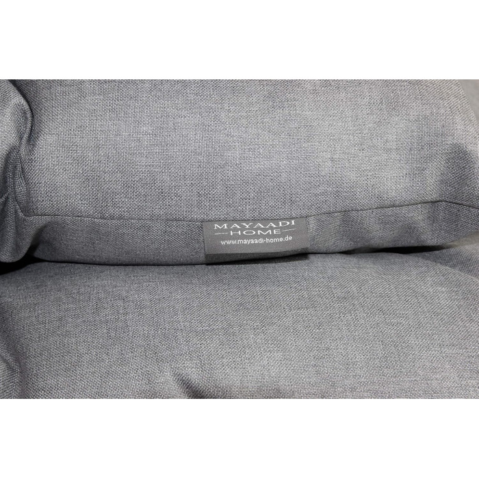 Ортопедичний лежак для собак Mayaadi-Home: лежанка-кішечка, матрац, корзина. Підходить для алергіків, легко миється. Сірий, розмір M (60x50 см)