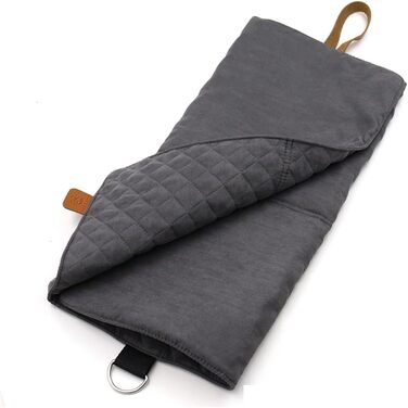 Складаний килимок для собак Paws&Co, портативний, 75x50 см, сірий, для подорожей, кемпінгу, пікніка, для дому та вулиці