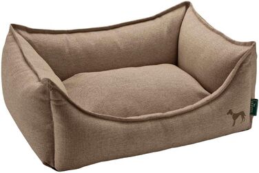 Диван для собак HUNTER Livingston, класичний, структура тканини, коричневий, 80x60x25 см