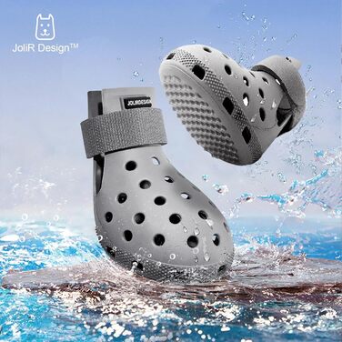 Чоботи для собак: захист подушечок лап, водонепроникні, зручні, дихаючі, неслизькі, легко миються. Ідеально для літа та зими (сірий, XS)