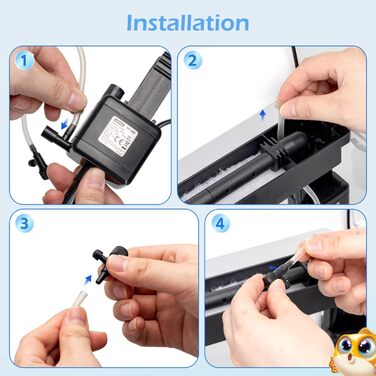 Акваріум Nobleza 54L Комплект: нано-акваріум з LED-підсвічуванням та фільтром, білий