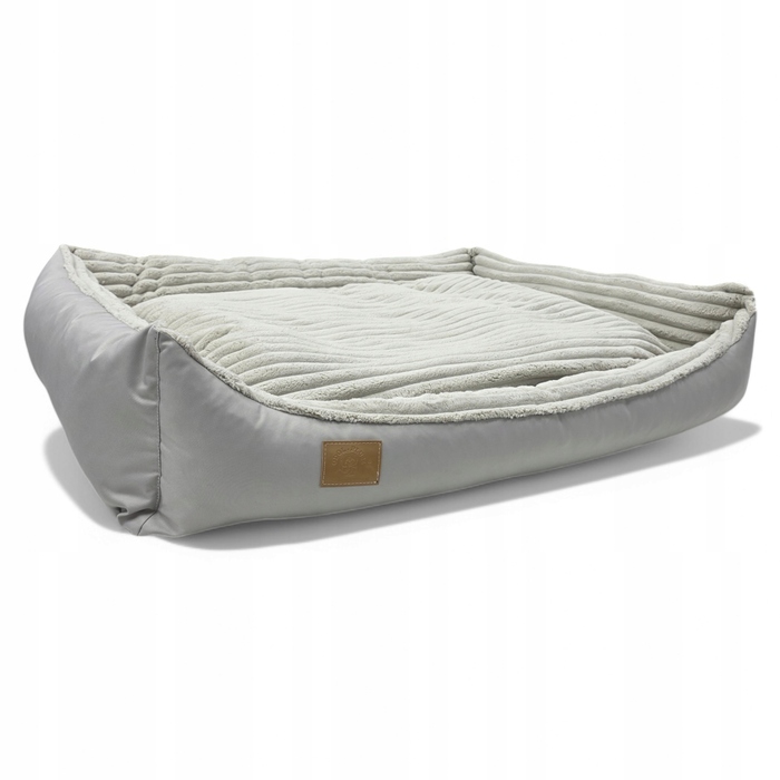 Плюшевий диван для собак Odol, сірий, 120 см x 80 см