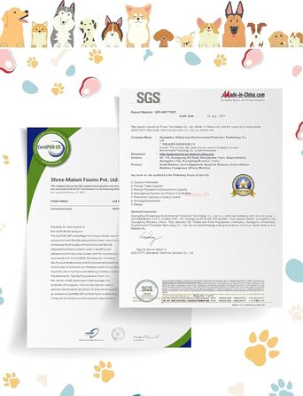 Ортопедичне ліжко для собак Sytopia, великий розмір, 107x76 см, сіре, знімний водонепроникний чохол, неслизьке дно, міцний матрац