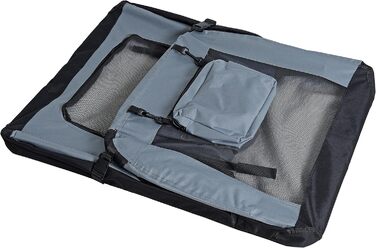 ESTEXO Клітка для собак, переноска для котів, дорожня переноска XXL сірого кольору