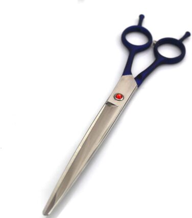 Професійні ножиці для грумінгу собак, 7,5 дюймів, прямі, преміум-сталь, для котів та маленьких собак, для стрижки та догляду, рожеві