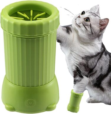 Автоматичний мийник лап для собак - розумний портативний пристрій з USB-зарядкою | Мийка лап для собак для дому та вулиці (зелений)