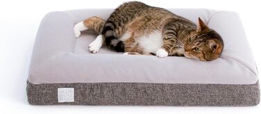 Ортопедичне ліжко для собак з memory foam, водонепроникним підкладкою, знімним чохлом на YKK-блискавках, розмір M (94 x 76 x 15 см)