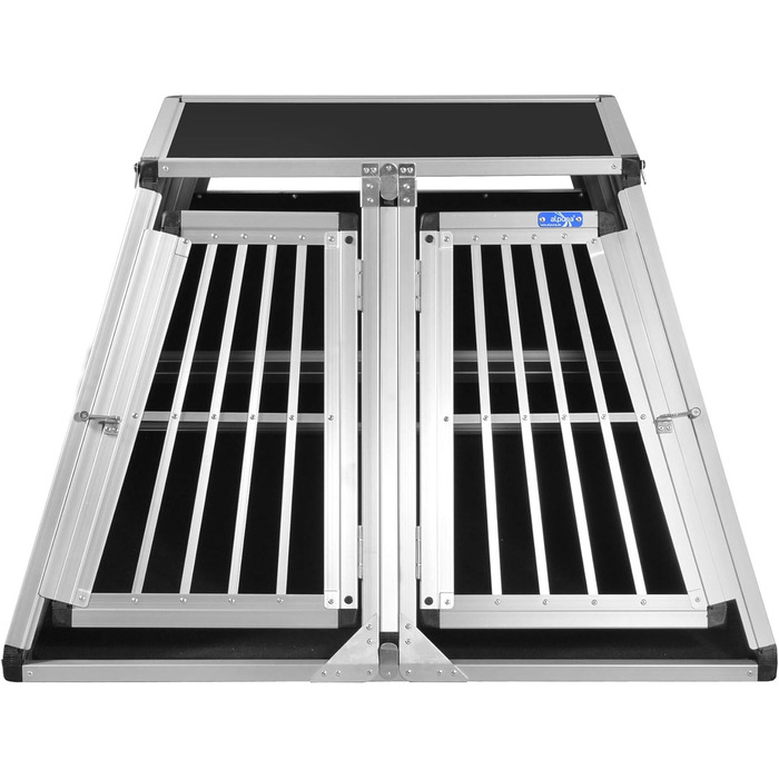 Транспортний бокс для собак Transportbox N52, алюмінієвий, 110x107x67 см з перегородкою та аварійним виходом