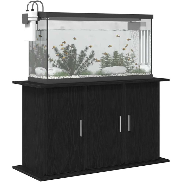 Підставка для акваріума vidaXL 101x41x58 см, ДСП, чорна/дубова