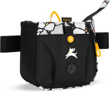 ОлліДог Backcountry Tagestasche: сумка для ласощів для собак з відділенням для відходів, на талії, Raven S'25 (Магнолія)