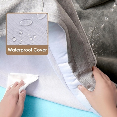 Велике ортопедичне лежак для собак EHEYCIGA з водонепроникною піною