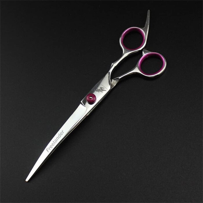 Ножиці для грумінгу тварин, ножиці для собак зі сталі, вигнутий триммер, DIY стрижка, 7 дюймів