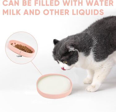 Набори мисок для котів та собак Bebeibon, силіконові, неслизькі, 330 мл, 2 шт. (Рожевий)