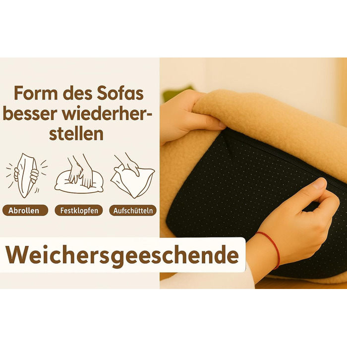 М'яке ліжко для котів та собак, пухнасте, миється, з антиковзною основою (Camel, XL)