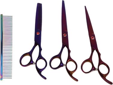 Професійний набір ножиць для грумінгу собак, 5 шт., 17.8 см, нержавіюча сталь