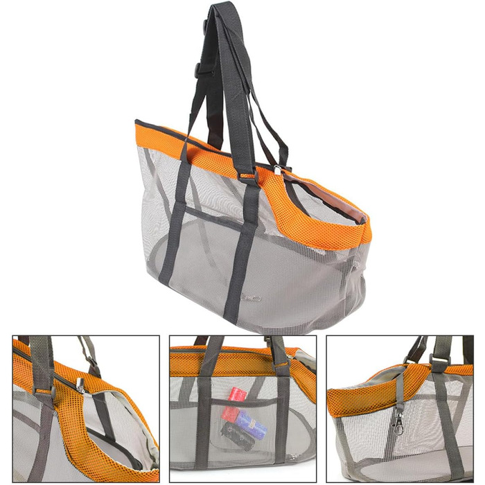 Транспортувальна сумка для собак та котів iplusmile - велика, дихаюча, з нейлону, з підкладкою та регульованим ременем