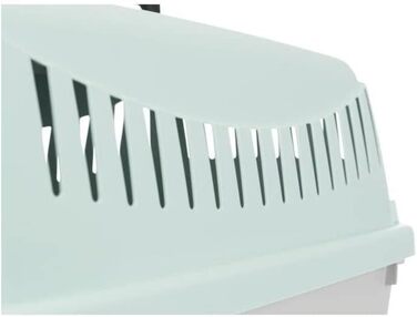 TRIXIE 39804 Транспортувальний бокс для кошенят і цуценят XS, 26×25×39 см, світло-сірий/м'ятний