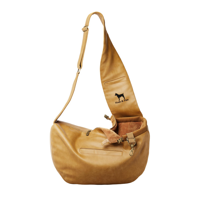 Трансформер для собак Noah & Paw: переноска для маленьких собак до 10 кг з регульованим плечовим ременем та м'яким хутром, 3 ступені безпеки, веганська шкіра