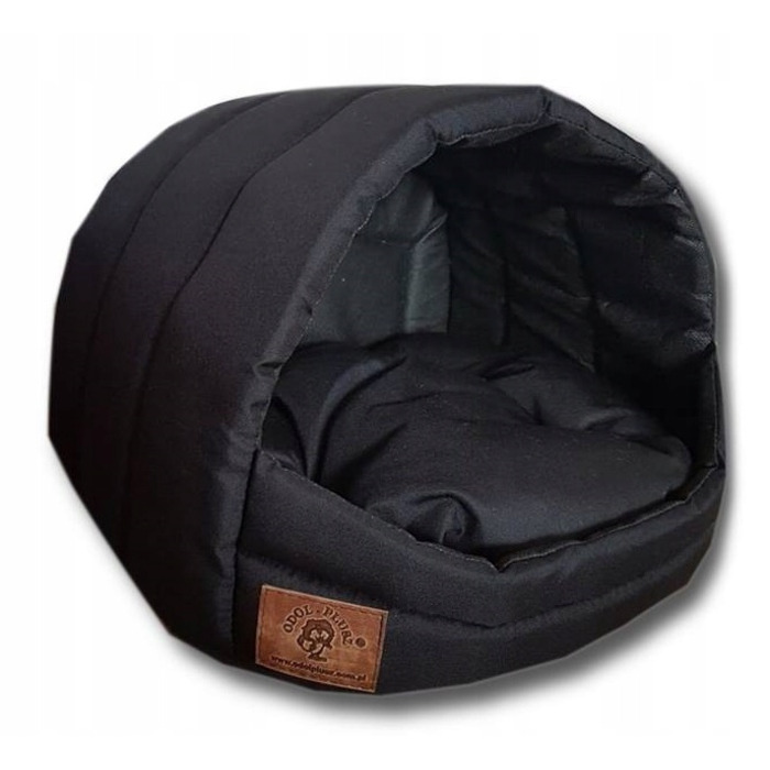 Будка для собак Odol-Plusz, чорна, 45 см x 50 см