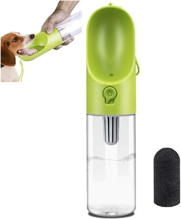 PETKIT Eversweet - пляшка для води для собак, 400 мл, зелена, PET, для подорожей