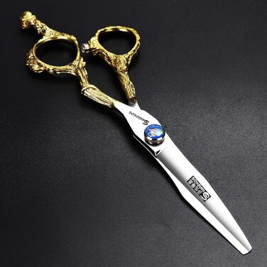 Професійні ножиці для перукарів, японський сталь 440C, набір (сріблясті)