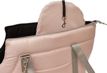 Сумка-переноска для собак та котів Boutique Zoo, 5 кг, рожева (штучна шкіра)