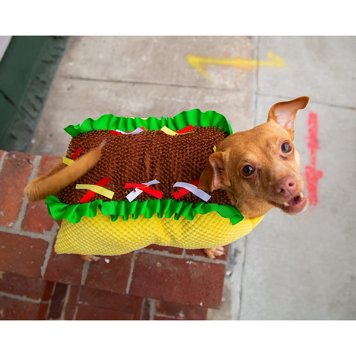 Костюм для собак та котів Pet Krewe Taco Medium - Веселий набір для фотосесій та свят