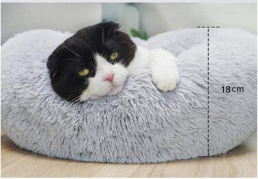 Кругле м'яке плюшеве ліжко-гніздо для собак та котів, зелене, 70см